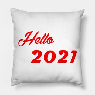 hello 2021 Pillow