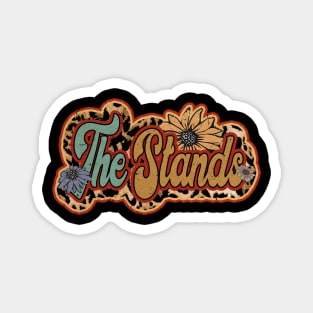 Stands Proud Name Personalized Retro Flowers Beautiful Magnet