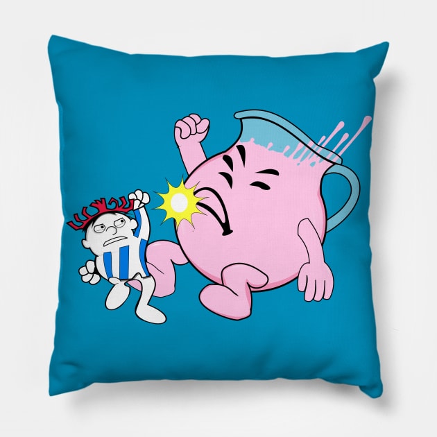 Fruit Drink Fighter - Pink Lemonade Pillow by TGprophetdesigns