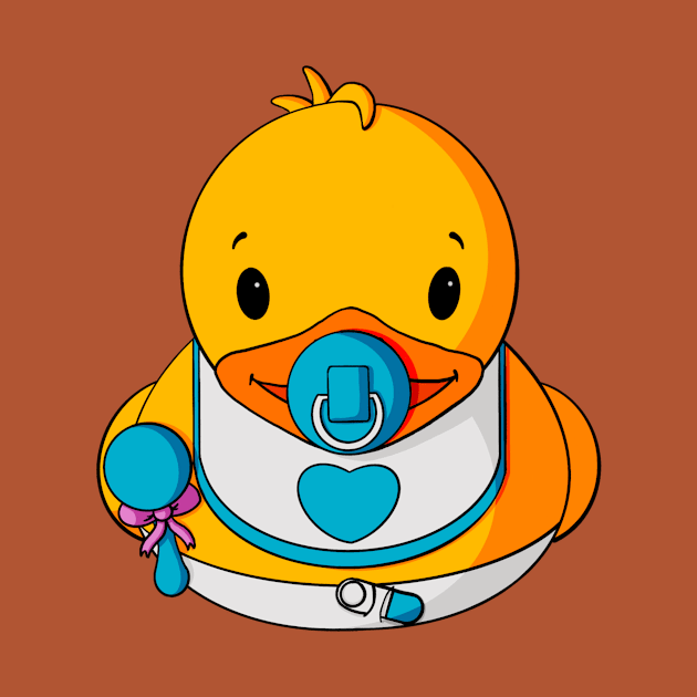 Baby Boy Rubber Duck by Alisha Ober Designs