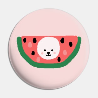 Watermelon Dog Pin