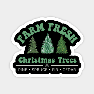 Farm fresh Christmas design Magnet