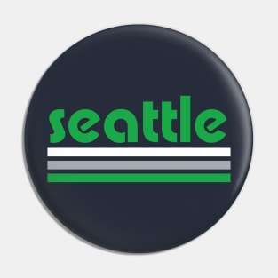 Retro Seattle Stripes Pin