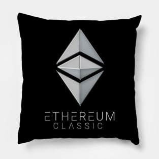 Ethereum Classic Made of Silver Pillow