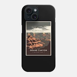 Travel Poster Grand Canyon National Park Arizona US Phone Case