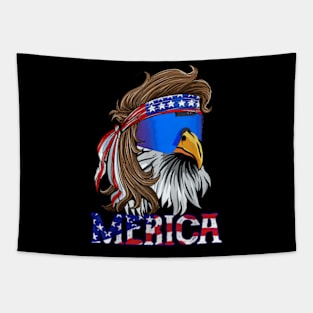 Eagle Mullet Sunglasses Merica 4Th Of July Usa American Flag Tapestry