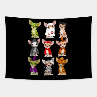 Funny chihuhua Costume Halloween Gift Tapestry