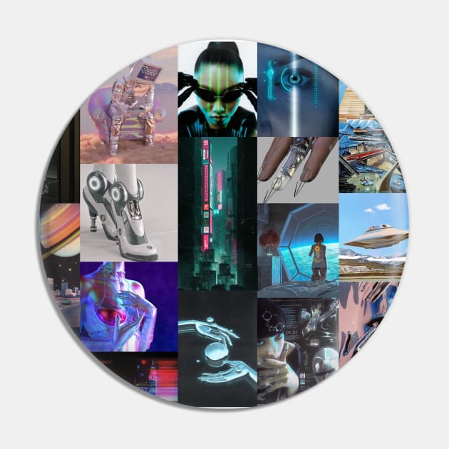 futuristic aesthetic collage Pin by morgananjos