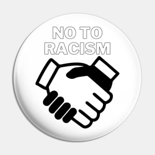 no to racism Pin