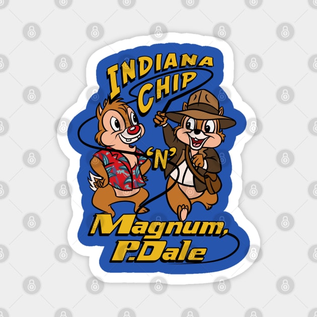 Indiana Chip 'n' Magnum, P.Dale Magnet by Ellador