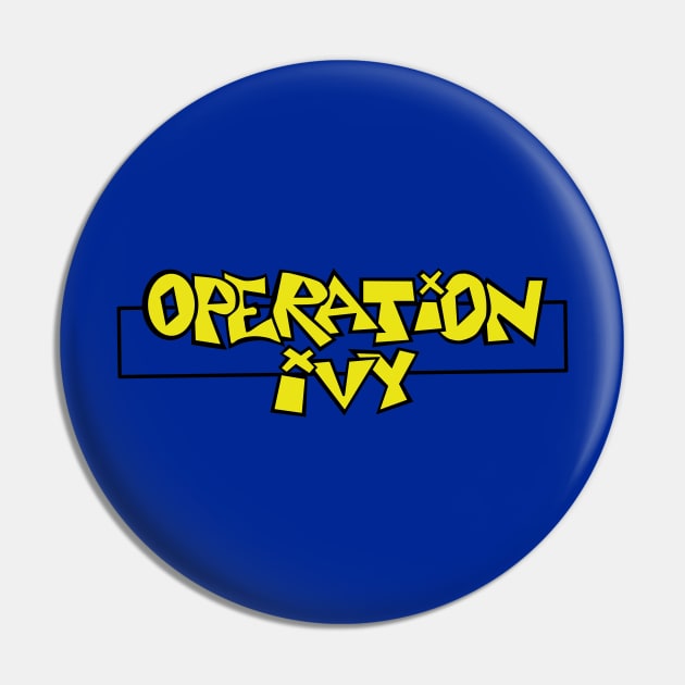 Operation Ivy Classic Yellow Pin by ilrokery