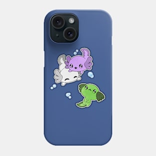 Genderqueer Axolotl LGBT Pride Flag Phone Case