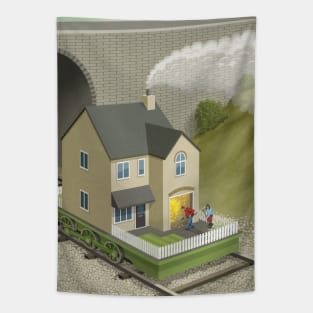 House Train Tapestry