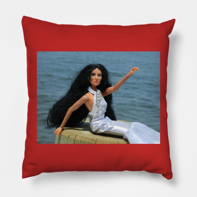 "Hey Sailor, It's Me Cher" !!! Pillow by The Good Old Days