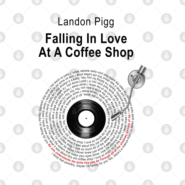 FALLING IN LOVE AT A COFFEE SHOP LYRICS ILLUSTRATIONS by Vansa Design