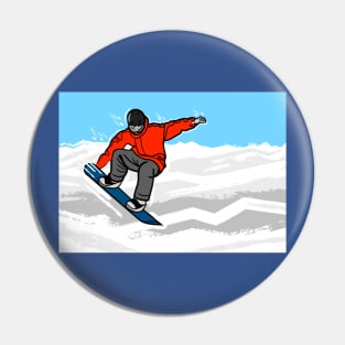 Snowboarding Pin