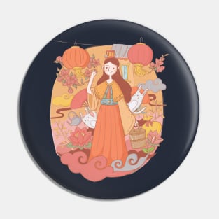 Mid autumn festival illustration Pin