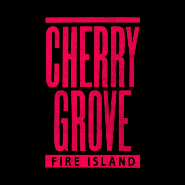 Cherry Grove Hot Red Text by MatchbookGraphics