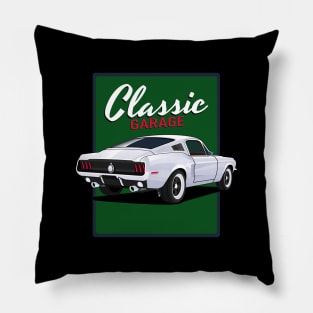 mustang 1967 classic garage Pillow