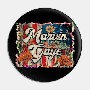 Retro Marvin Flower 80s 90s Camping Vintage Style Pin