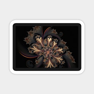 Abstract Floral Garden Botanical Print Magnet