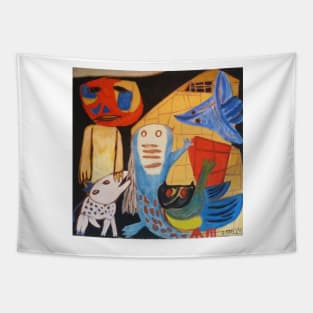 Man and Animals - Karel Appel Tapestry