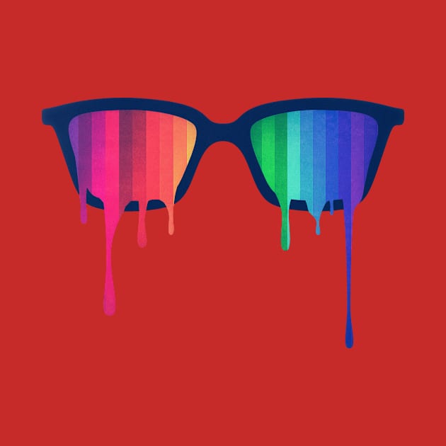 Love Wins! Rainbow - Spectrum (Pride) / Hipster Nerd Glasses by badbugs