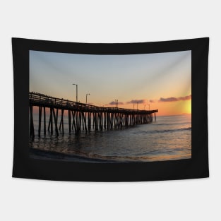 Virginia Beach Pier at Sunrise Tapestry