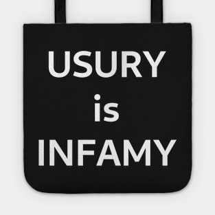 Usury is Infamy Tote