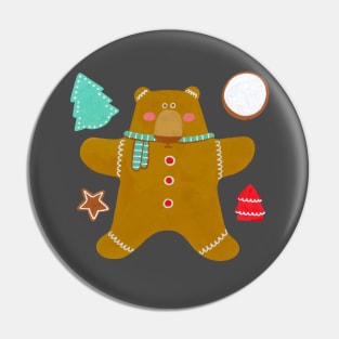 Ginger Bear Pin