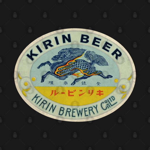 Vintage Kirin Beer 2 by Buck Tee by Buck Tee