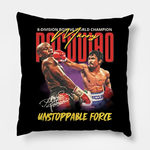 Pacquiao Original Aesthetic Tribute 〶 Pillow by Terahertz'Cloth