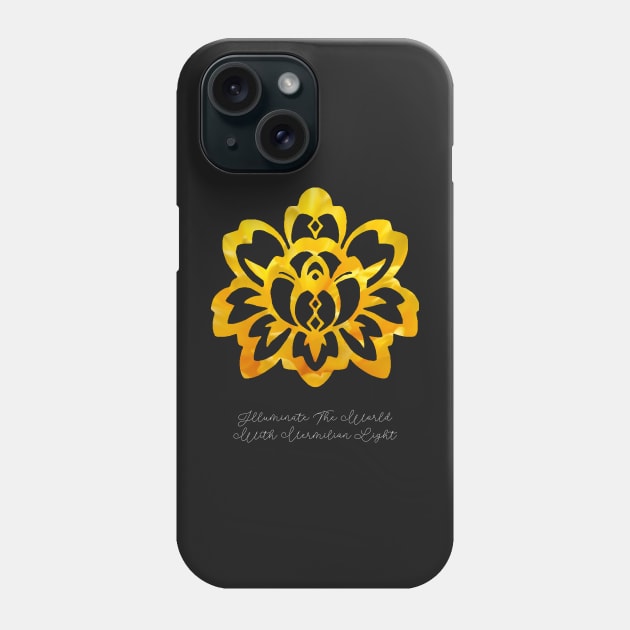 Illuminate the world Dark (Audio Drama) Phone Case by ZoeDesmedt