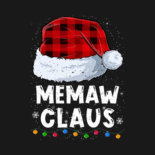 Memaw Claus Red Plaid Christmas Santa Family Matching Pajama by tabaojohnny