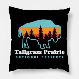 Tallgrass Prairie National Preserve Bison Kansas Pillow