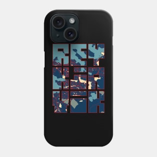 Reykjavik, Iceland City Map Typography - Hope Phone Case