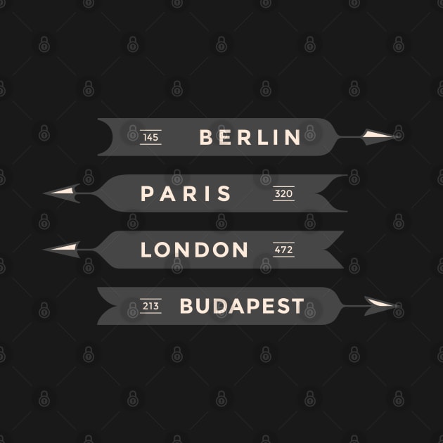 Berlin, Paris, London, Budapest by TambuStore