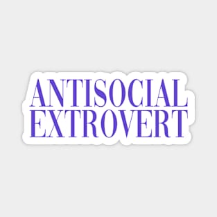 Antisocial Extrovert Violet Magnet