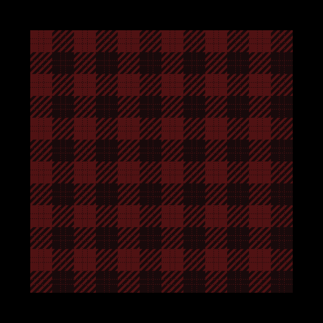 Checker Tartan Red and Black by Food in a Can