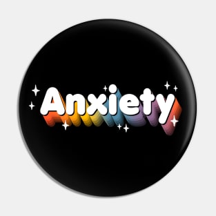 Anxiety rainbow - Kawaii - Adulting - Funny Sassy Quote Pin