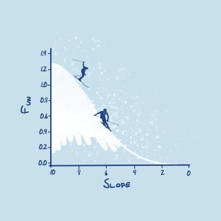 SKIING ON A GAUSSIAN SLOPE T-Shirt