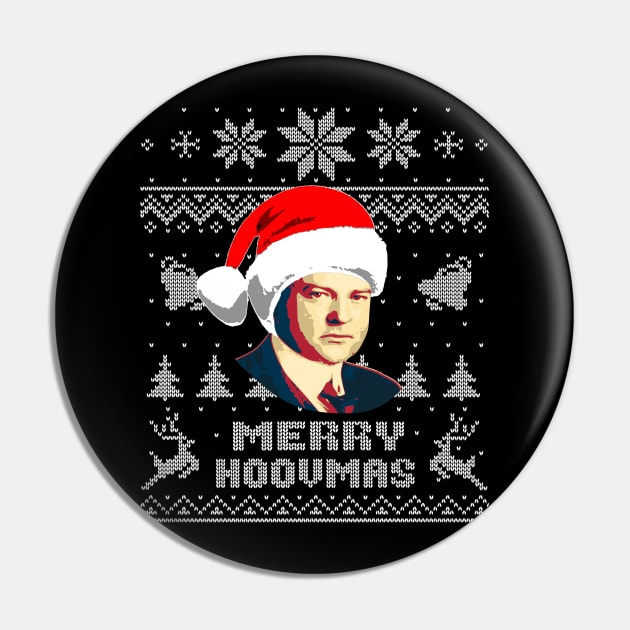 Herbert Hoover Funny Christmas Pin by Nerd_art