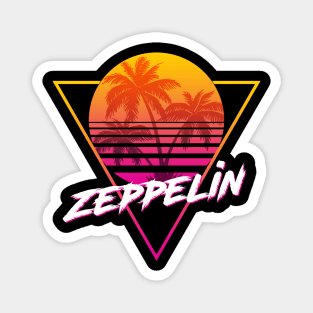 Zeppelin - Proud Name Retro 80s Sunset Aesthetic Design Magnet