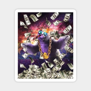 Bling Money Sloth Thug Magnet