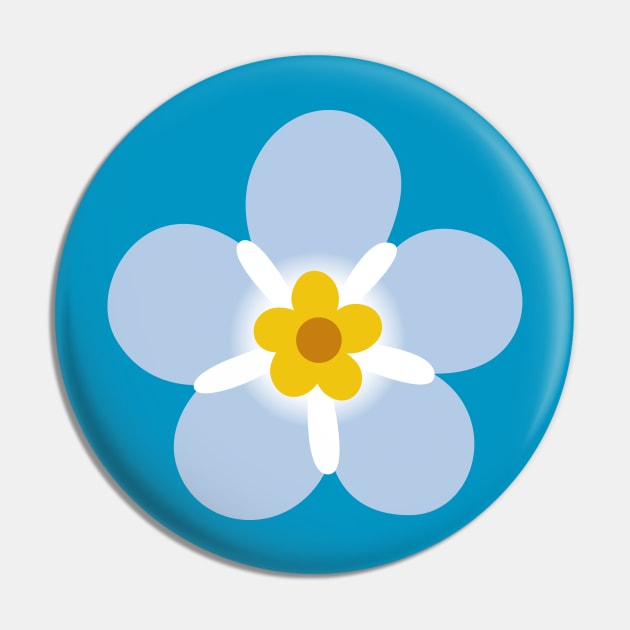 Forget-Me-Not Pin by CloudyGlow