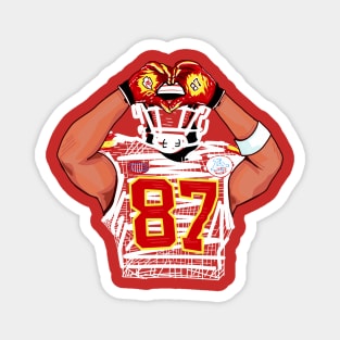 Travis Kelce heart celebration Magnet