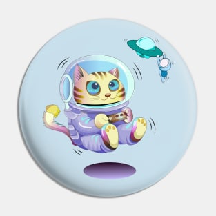 astronaut cat Pin