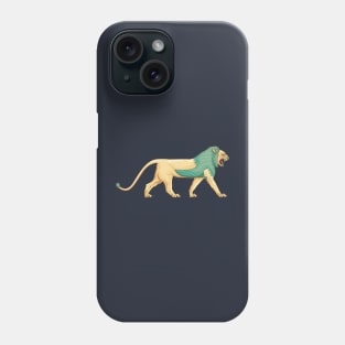 Turquoise Lion of Ishtar gate Phone Case