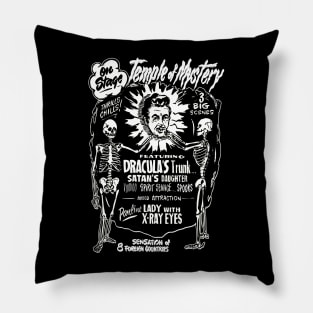 Temple of Mystery spook show poster Pillow