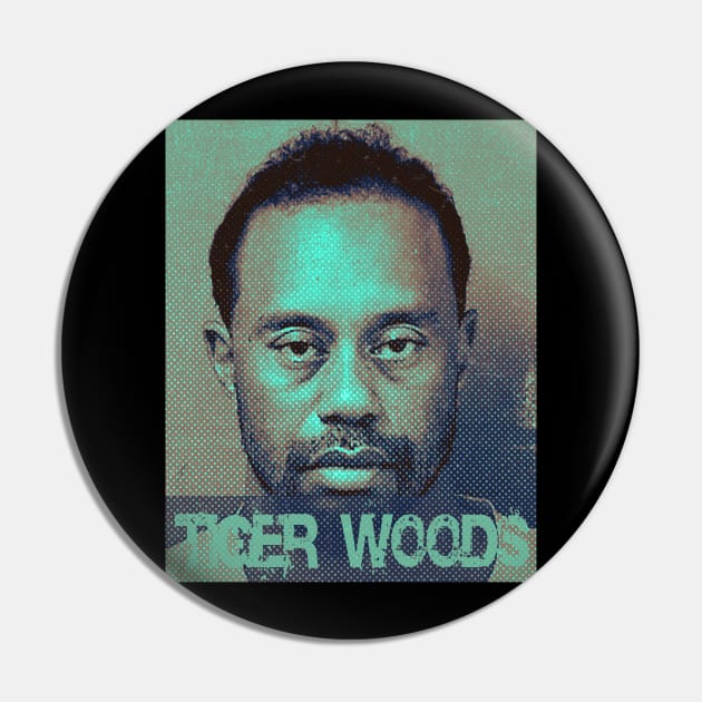 Solarize Illustrations - Tiger Woods Cool guy Pin by DekkenCroud